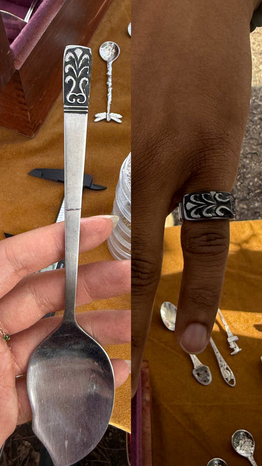 Surprise Silverplate Spoon Ring!